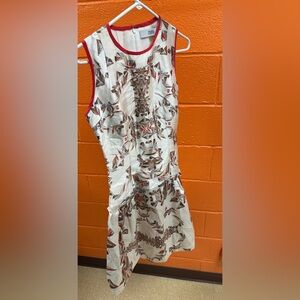 Prabal Gurung Resort 2013 Cream Dress with Kaleidoscope Geometric Print 6 / S/M